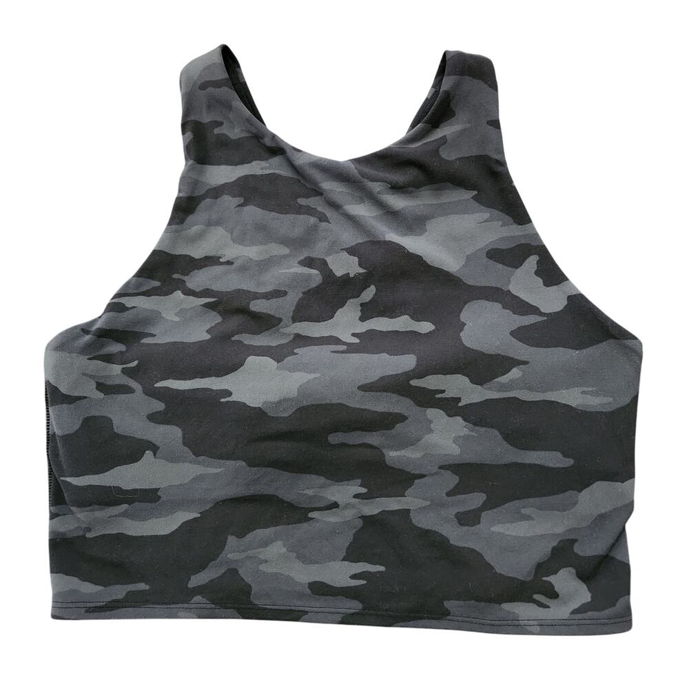 Athleta Conscious Crop Camo Black Size Medium
